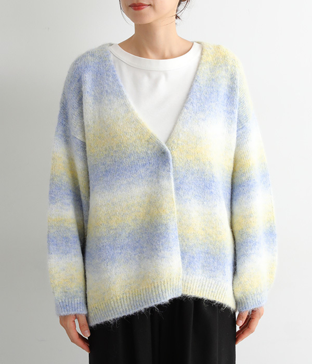 グラデーションニット トッパーカーディガン（YURK geniet van）の商品詳細