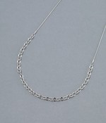 simple chain ロングネックレス(B・シルバー)