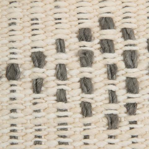 【パアンシルクファクトリー】手織りシルクラグ　織り柄の寄り画像