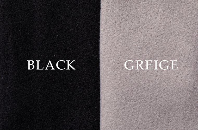 【GENTIL】メルトンショートコート　ブラックとグレージュの2色展開