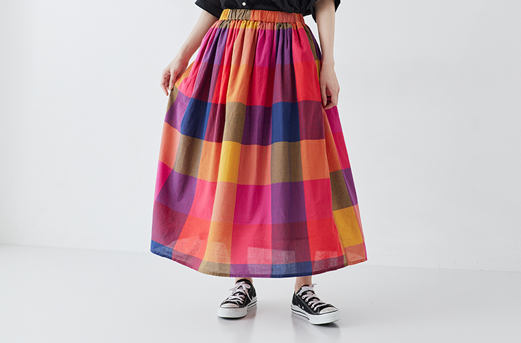 fu_dueka::　エーカ
ブロックチェック スカート(ピンク系)
スカートより画像