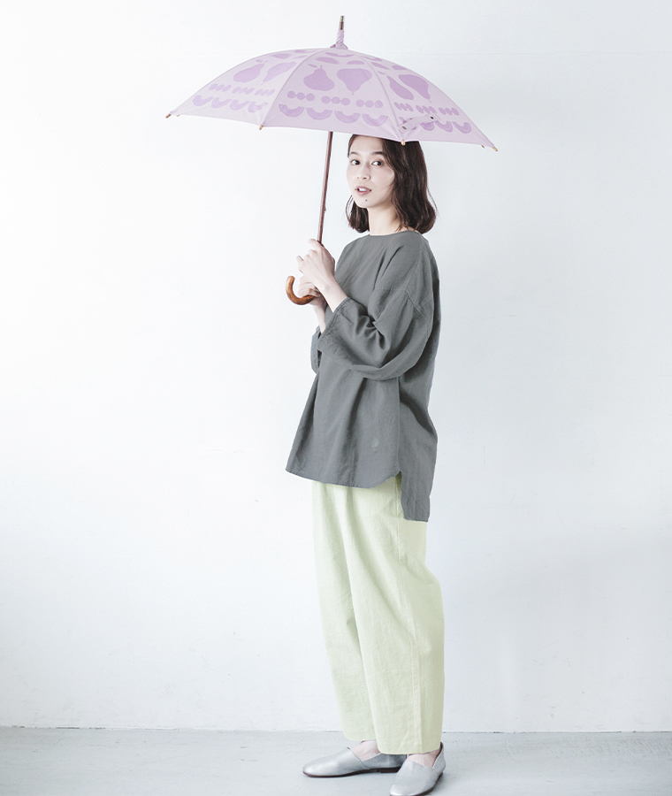 392 plusm　parasol 晴雨兼用　長傘(フルーツ/パープル)