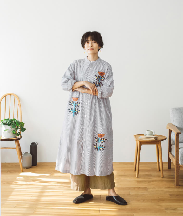 松尾ミユキさんコラボ【 SUPER HAKKA 】刺繍と織りで表現した