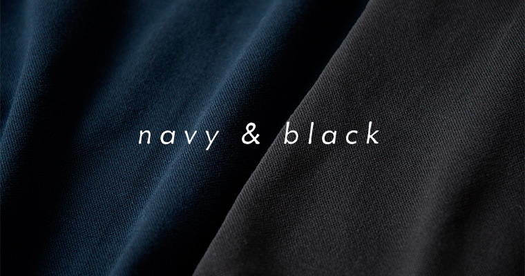 navy & black