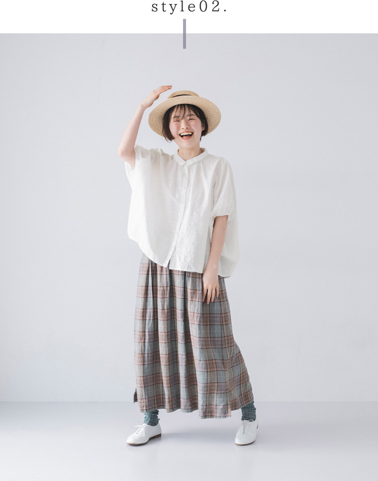大人柄でつくるシックな初夏の装い【 tukuroi by SUN VALLEY 】くすみ 
